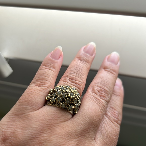 🖤Vtg 1960s cluster adjustable ring